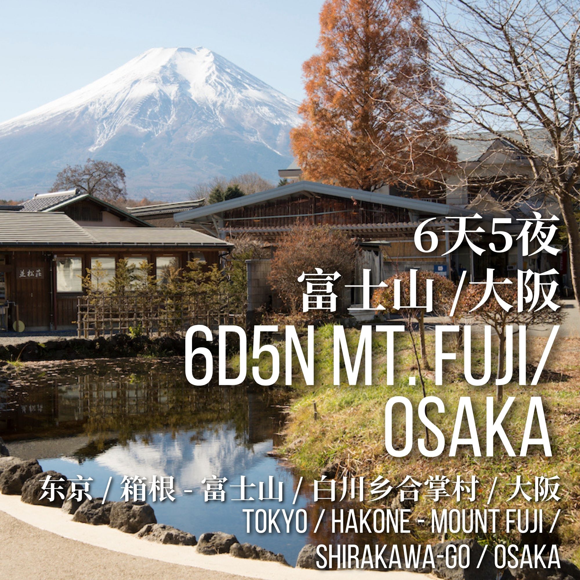 6D5N Mt. Fuji/Osaka 富士山 /大阪 Travel With You